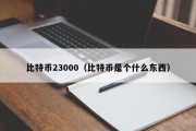 比特币23000（比特币是个什么东西）