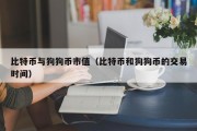比特币与狗狗币市值（比特币和狗狗币的交易时间）