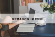 买比特币币产币（买 比特币）