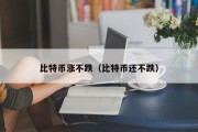 比特币涨不跌（比特币还不跌）